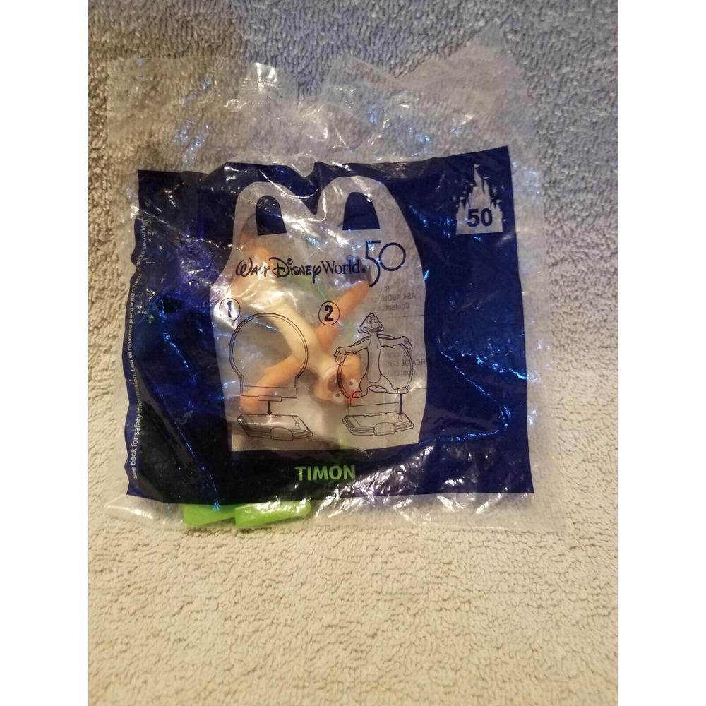 Disney World 50th Anniversary McDonalds‎ Timon  Lion King 2021 Happy Meal New